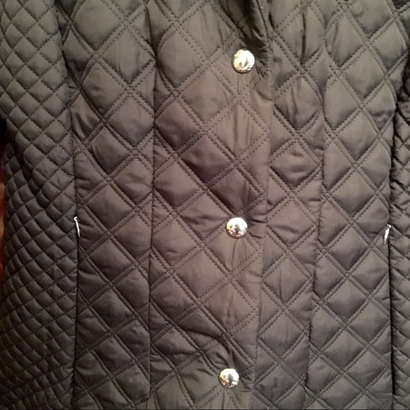 *sold* Calvin Klein Black Quilt Jacket S - Picture 3 of 6